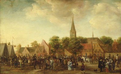 Horse Market at Valkenburg by Sybrandt van Beest